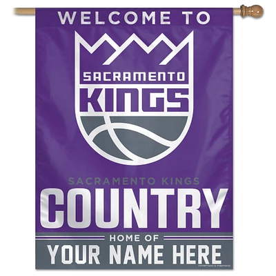 WinCraft Sacramento Kings Personalized 27'' x 37'' Single-Sided Vertical Banner