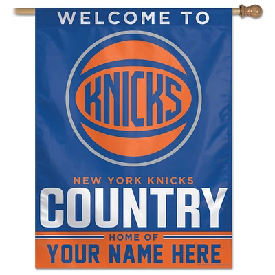 WinCraft New York Knicks Personalized 27'' x 37'' Single-Sided Vertical Banner
