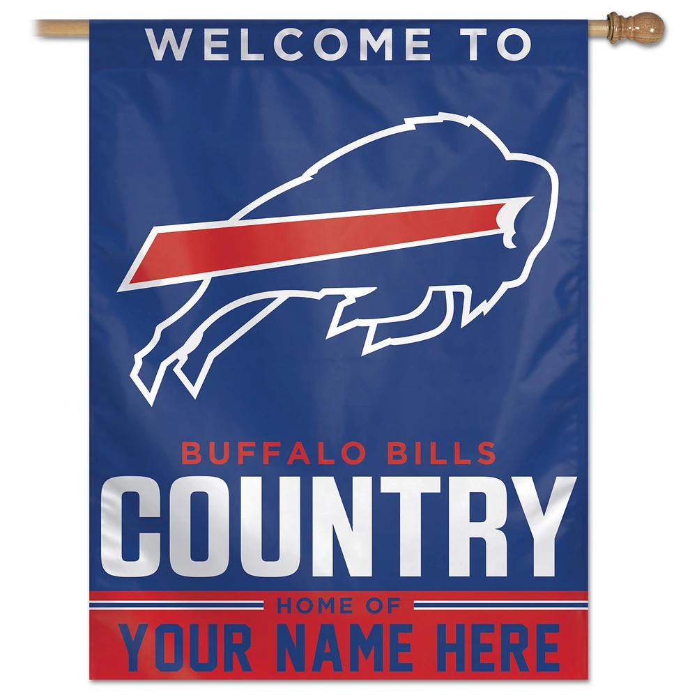 WinCraft Buffalo Bills Personalized 27'' x 37'' Single-Sided Vertical Banner