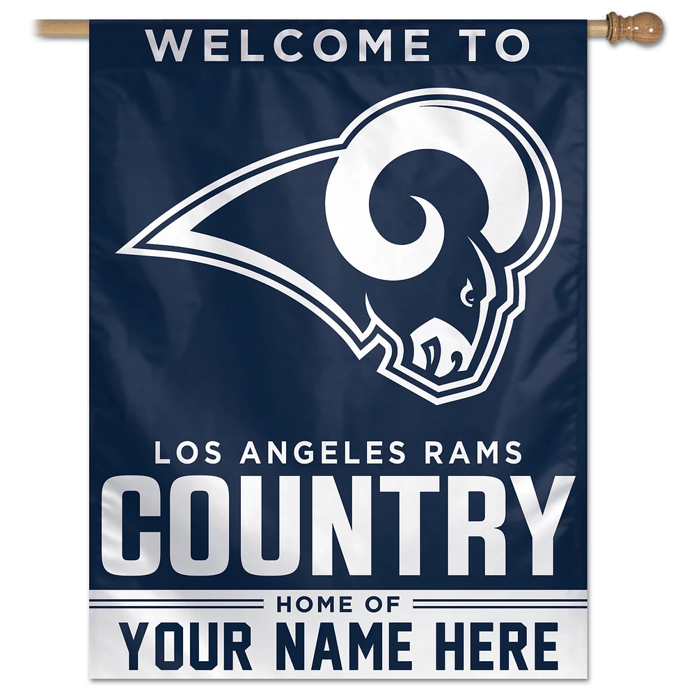 WinCraft Los Angeles Rams Personalized 27'' x 37'' Single-Sided Vertical Banner
