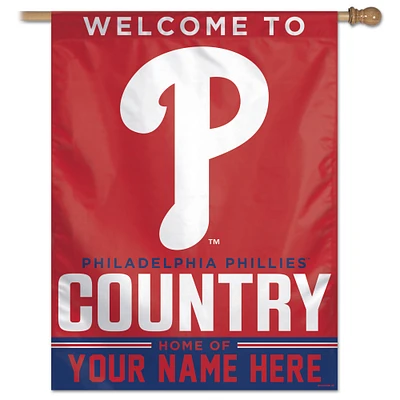 WinCraft Philadelphia Phillies Personalized 27'' x 37'' Single-Sided Vertical Banner
