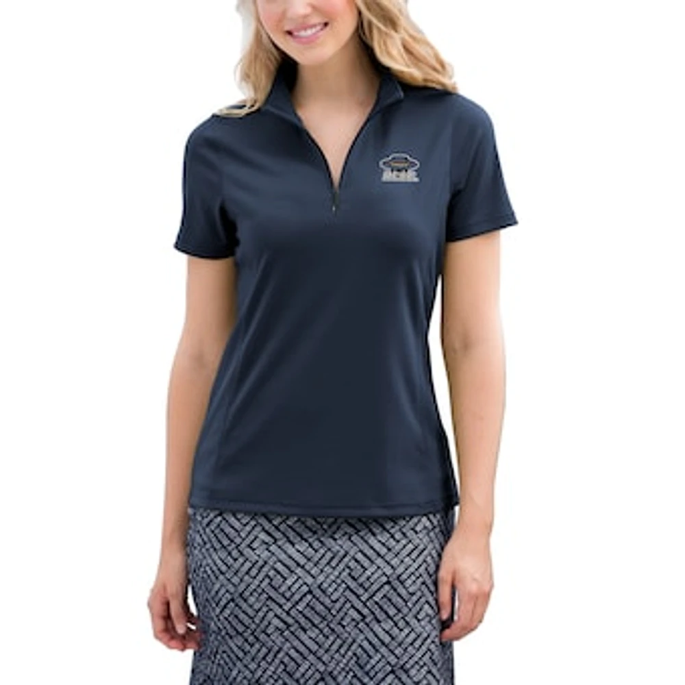 Women's Navy UC Santa Barbara Gauchos Vansport Micro-Waffle Mesh Polo