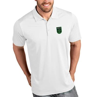 Men's Antigua White Austin FC Tribute Polo