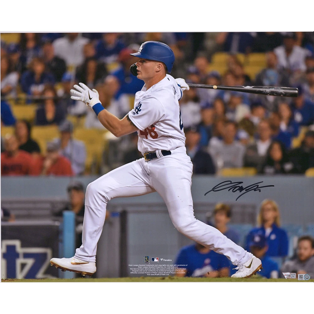 Gavin Lux Los Angeles Dodgers Autographed 16" x 20" 2019 NLDS Game 1 Pinch-Hit Home Run Photograph