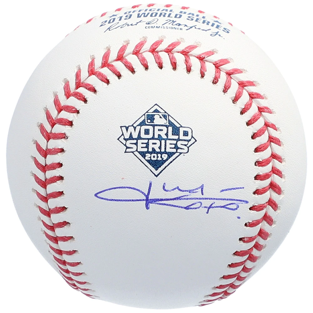 Juan Soto Washington Nationals Autographed 2019 World Series Champions Baseball