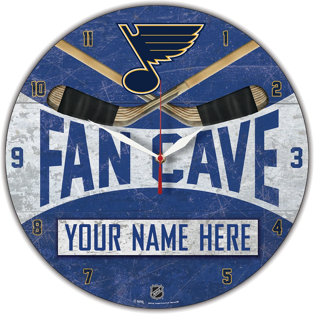 WinCraft St. Louis Blues Personalized 14'' Round Wall Clock