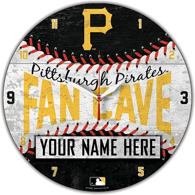 WinCraft Pittsburgh Pirates Personalized 14'' Round Wall Clock