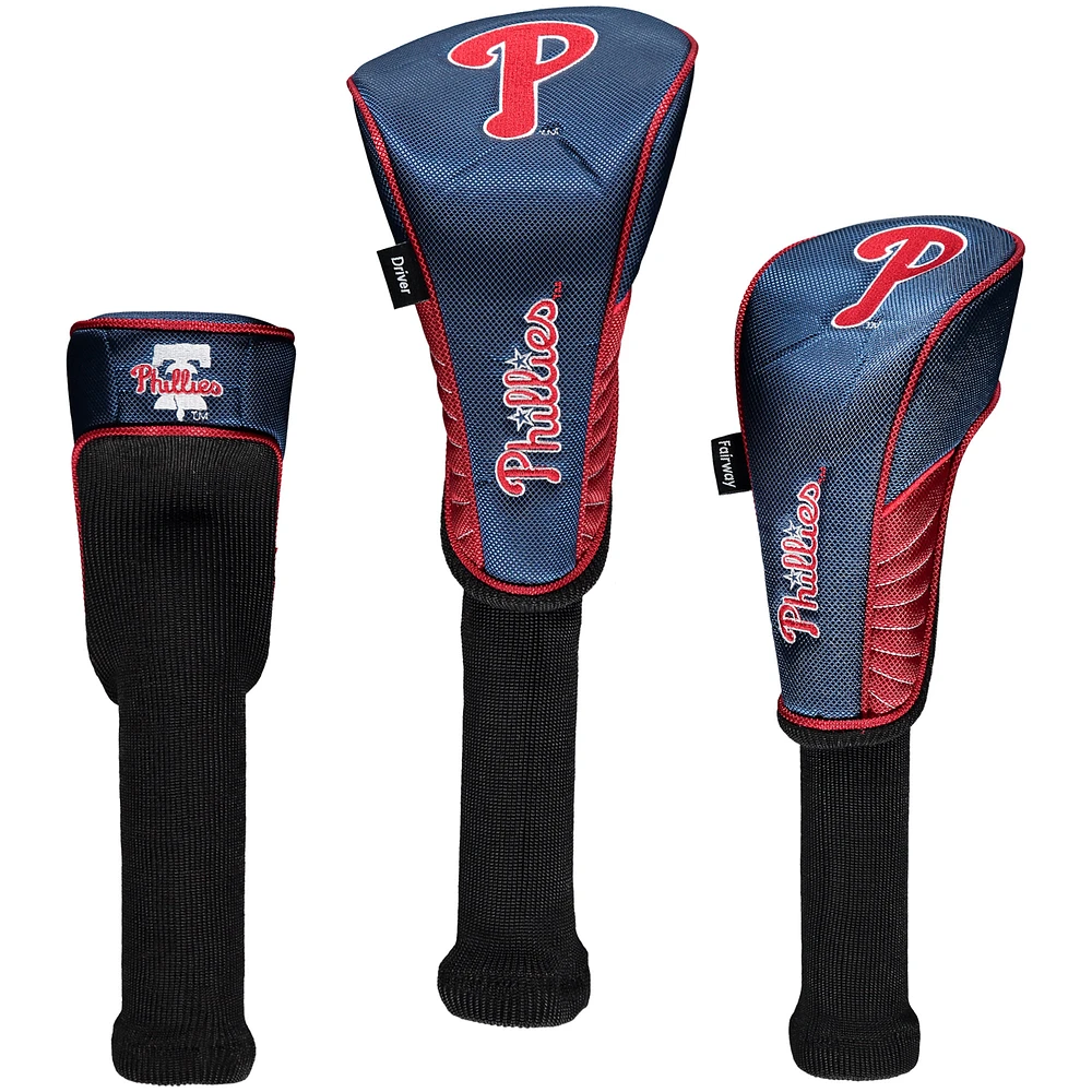 Philadelphia Phillies Driver Fairway & Hybrid Headcovers Set