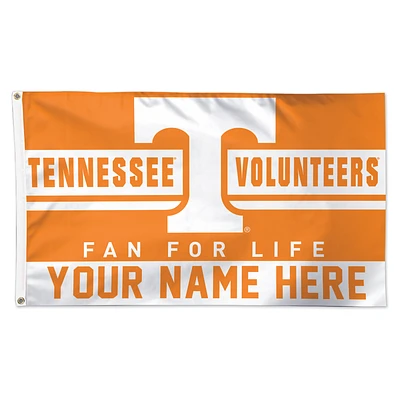 WinCraft Tennessee Volunteers Personalized 3' x 5' One-Sided Deluxe Flag