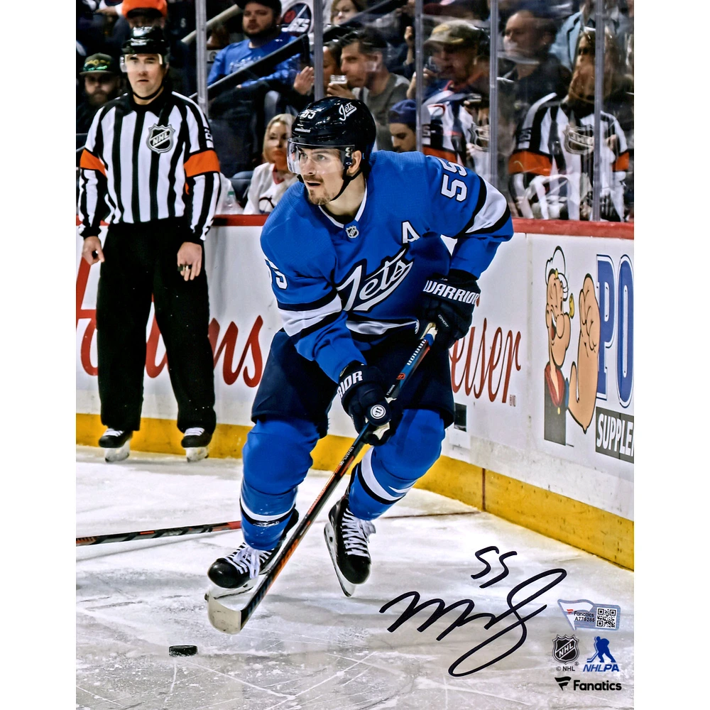 Mark Scheifele Winnipeg Jets Autographed 8" x 10" Alternate Jersey Skating Photograph