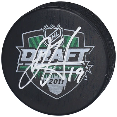 Dougie Hamilton Carolina Hurricanes Autographed 2011 NHL Draft Logo Hockey Puck
