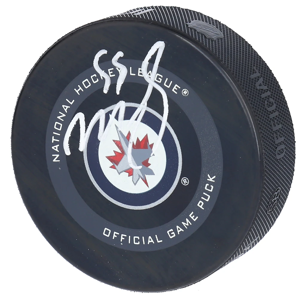 Mark Scheifele Winnipeg Jets Autographed 2019 Model Official Game Puck