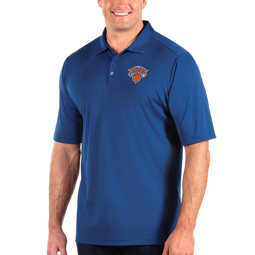 Men's Antigua Royal New York Knicks Big & Tall Tribute Polo