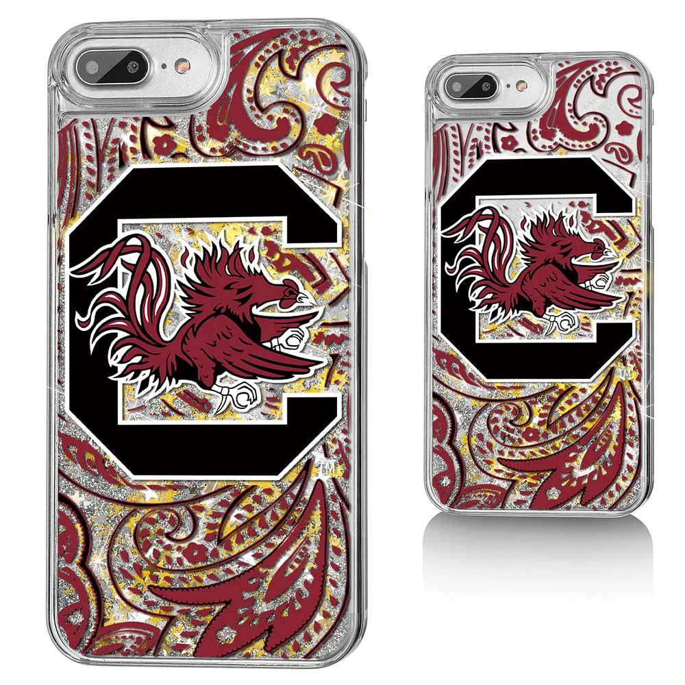 South Carolina Gamecocks iPhone Glitter Paisley Design Case