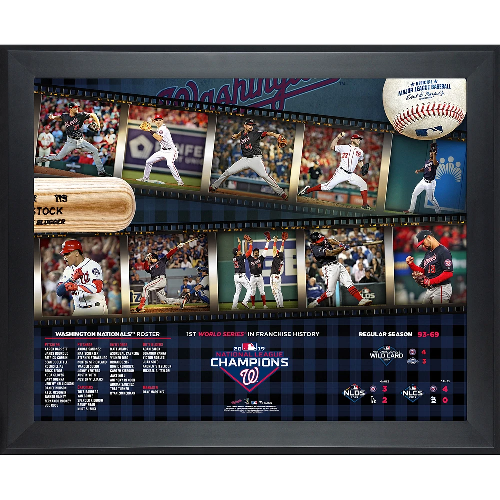 Washington Nationals Framed 16" x 20" 2019 NLCS Champions Timeline Collage