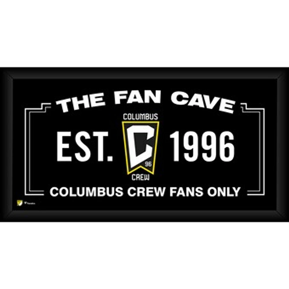 Columbus Crew Framed 10" x 20" Fan Cave Collage