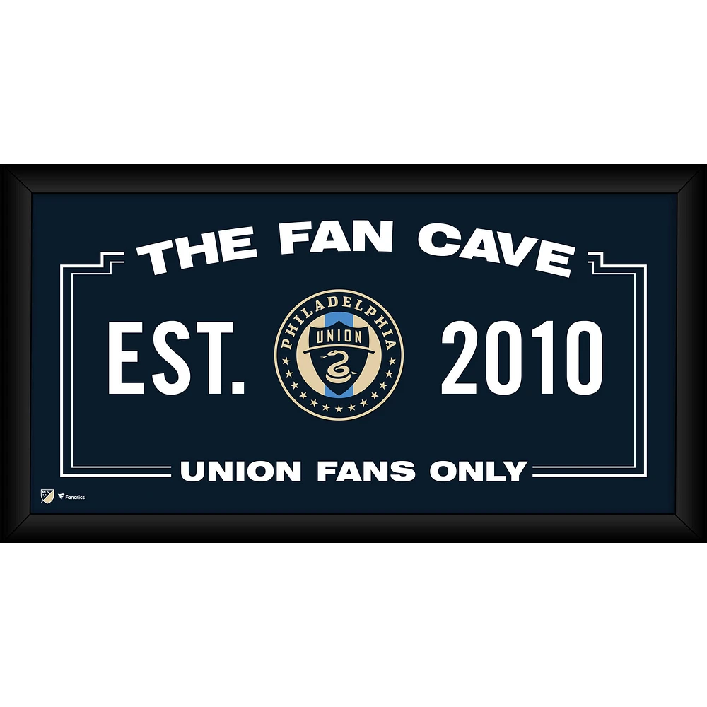 Philadelphia Union Framed 10" x 20" Fan Cave Collage
