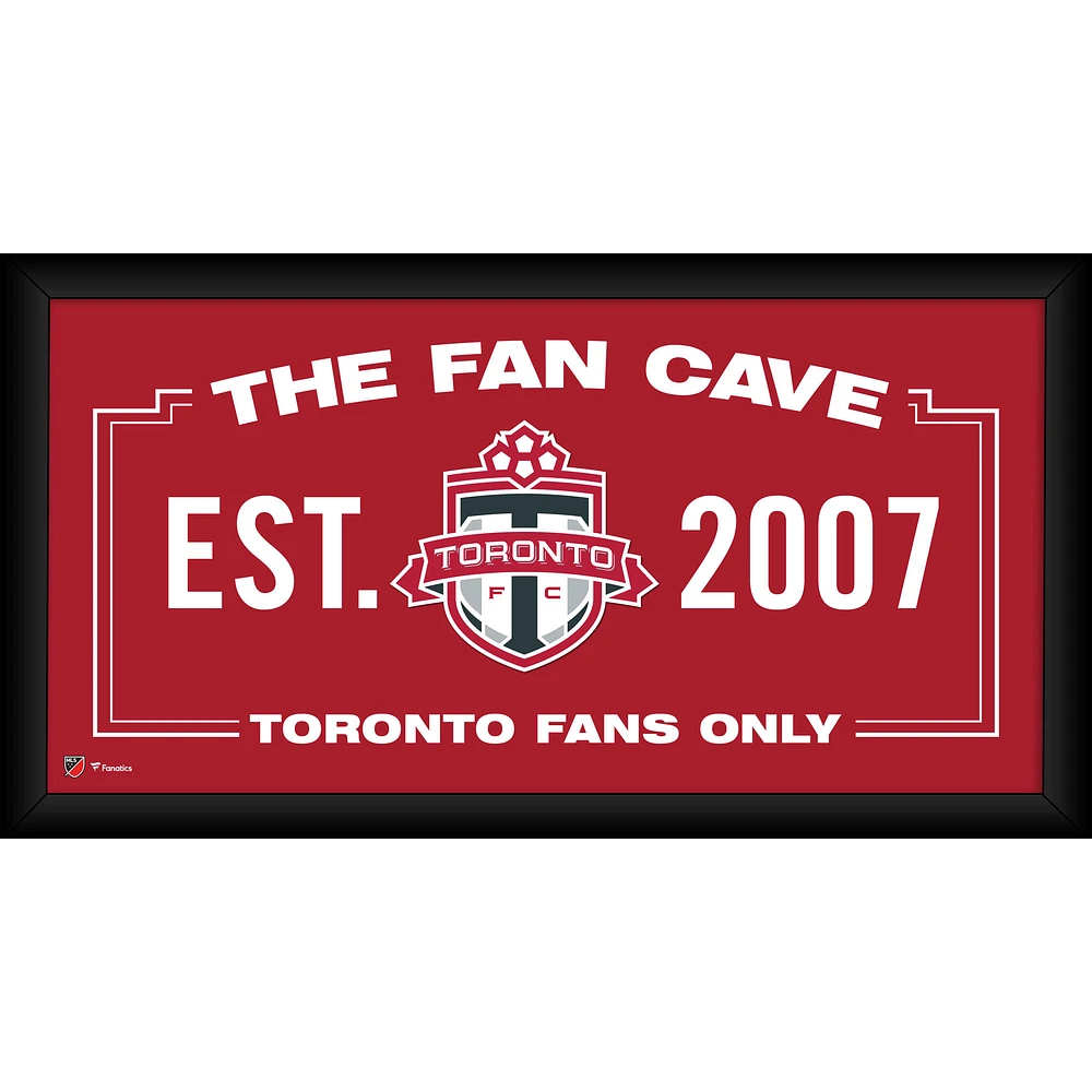 Toronto FC Framed 10" x 20" Fan Cave Collage