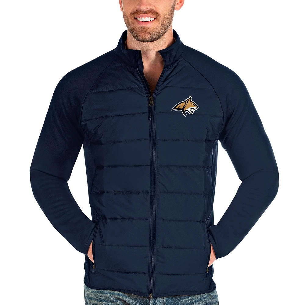 Men's Antigua Navy Montana State Bobcats Altitude Full-Zip Jacket