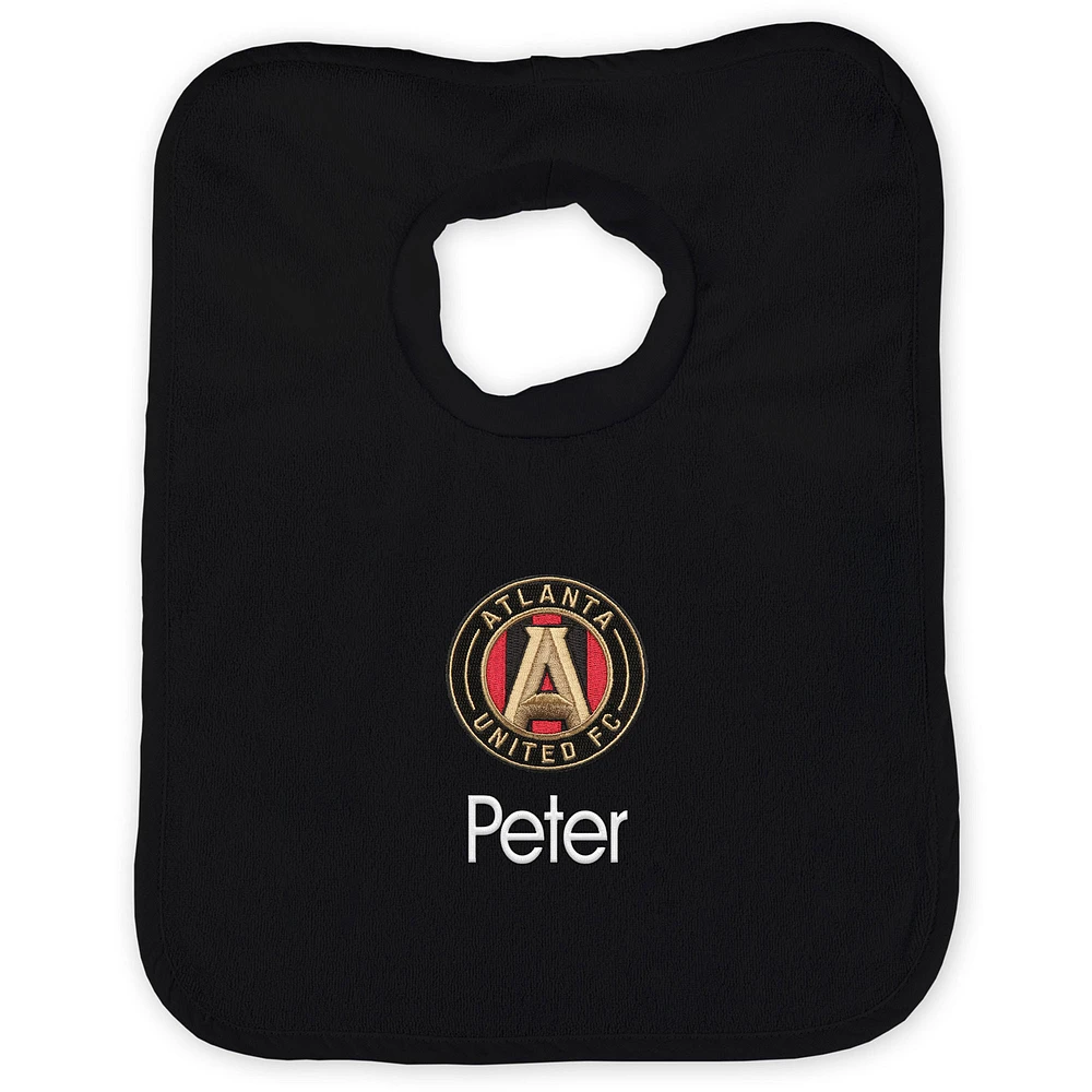 Infant Black Atlanta United FC Personalized Bib