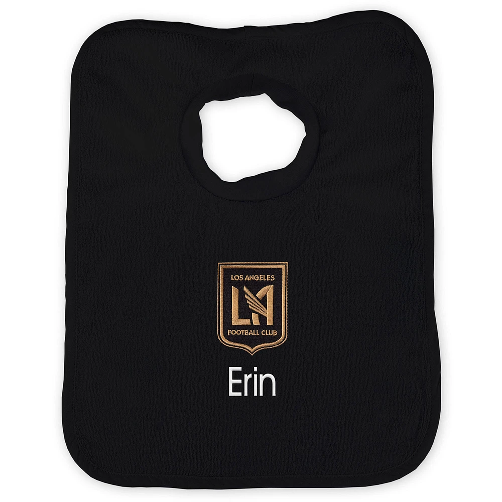 Infant Black LAFC Personalized Bib