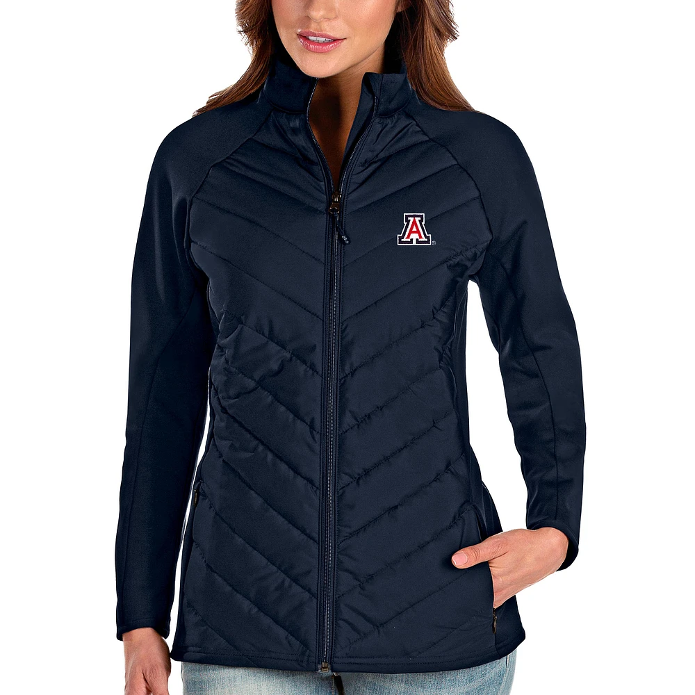 Women's Antigua Navy Arizona Wildcats Altitude Full-Zip Puffer Jacket