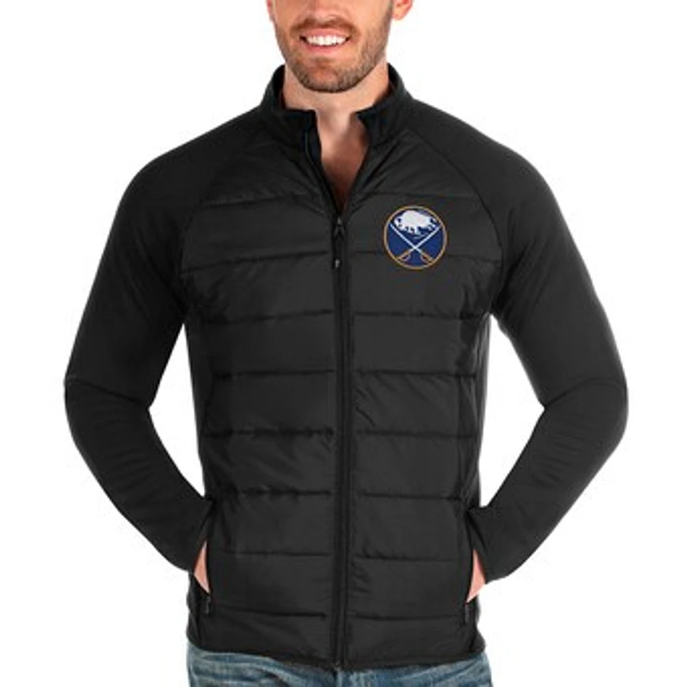 Men's Antigua Black Buffalo Sabres Altitude Full-Zip Jacket