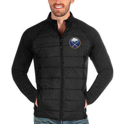 Men's Antigua Black Buffalo Sabres Altitude Full-Zip Jacket