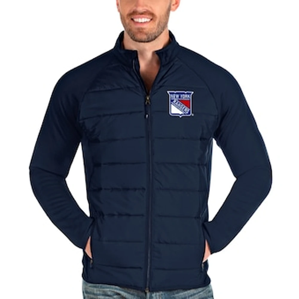 Men's Antigua Navy New York Rangers Altitude Full-Zip Jacket