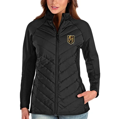 Women's Antigua Black Vegas Golden Knights Altitude Full-Zip Jacket