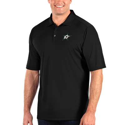 Men's Antigua Black Dallas Stars Big & Tall Tribute Polo
