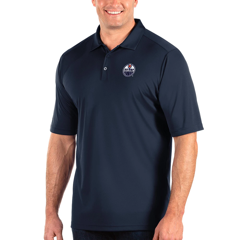Men's Antigua Navy Edmonton Oilers Big & Tall Tribute Polo