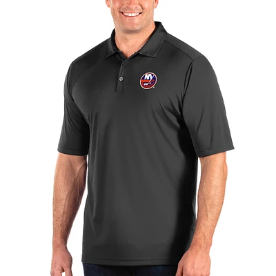 Men's Antigua Gray New York Islanders Big & Tall Tribute Polo