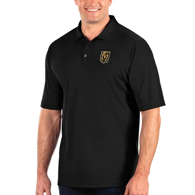Men's Antigua Black Vegas Golden Knights Big & Tall Tribute Polo