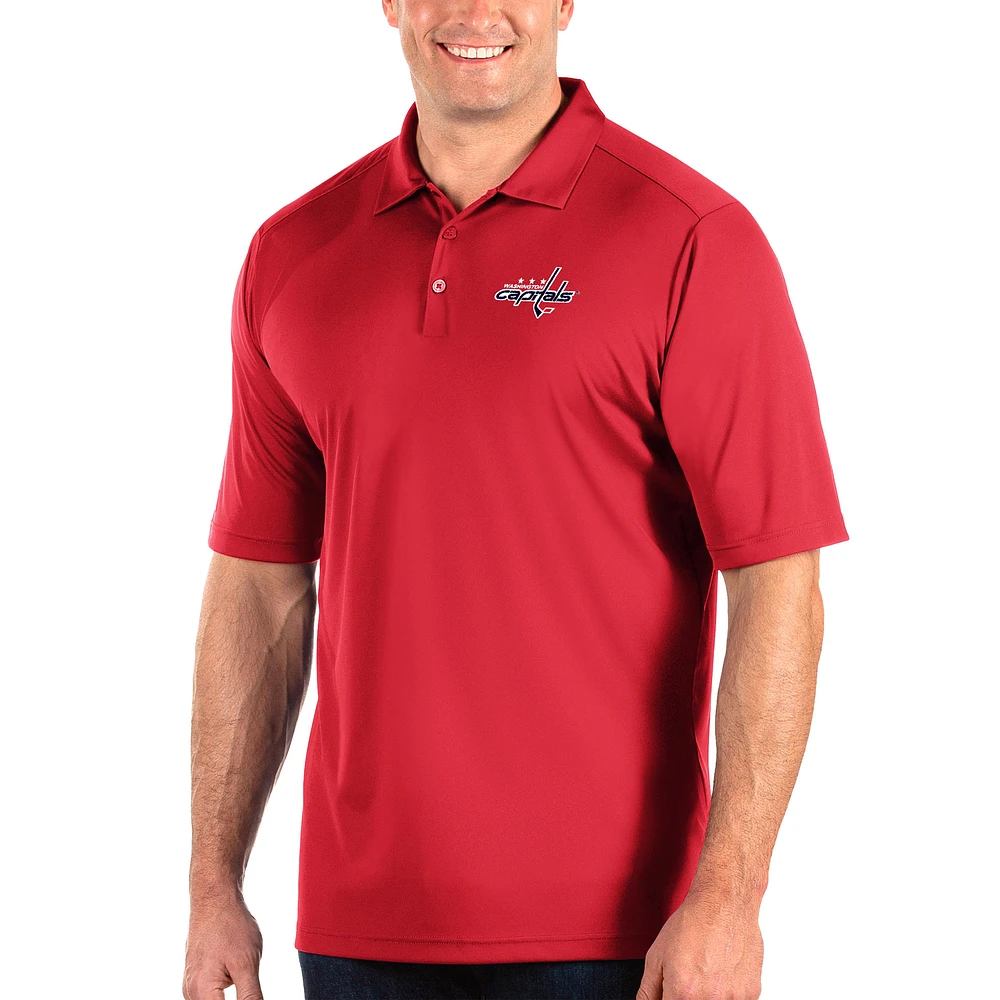 Men's Antigua Red Washington Capitals Big & Tall Tribute Polo