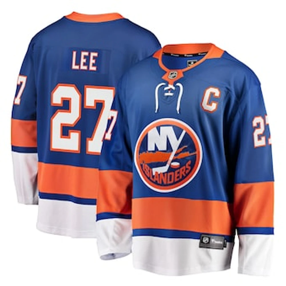 Men's Fanatics Anders Lee Royal New York Islanders Home Premier Breakaway Player Jersey