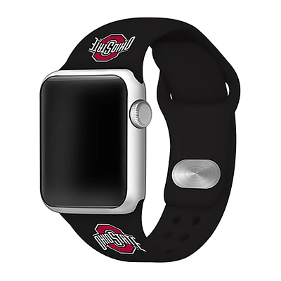 Ohio State Buckeyes 42/44/45mm Apple Watch Team Color Silicone Sport Band