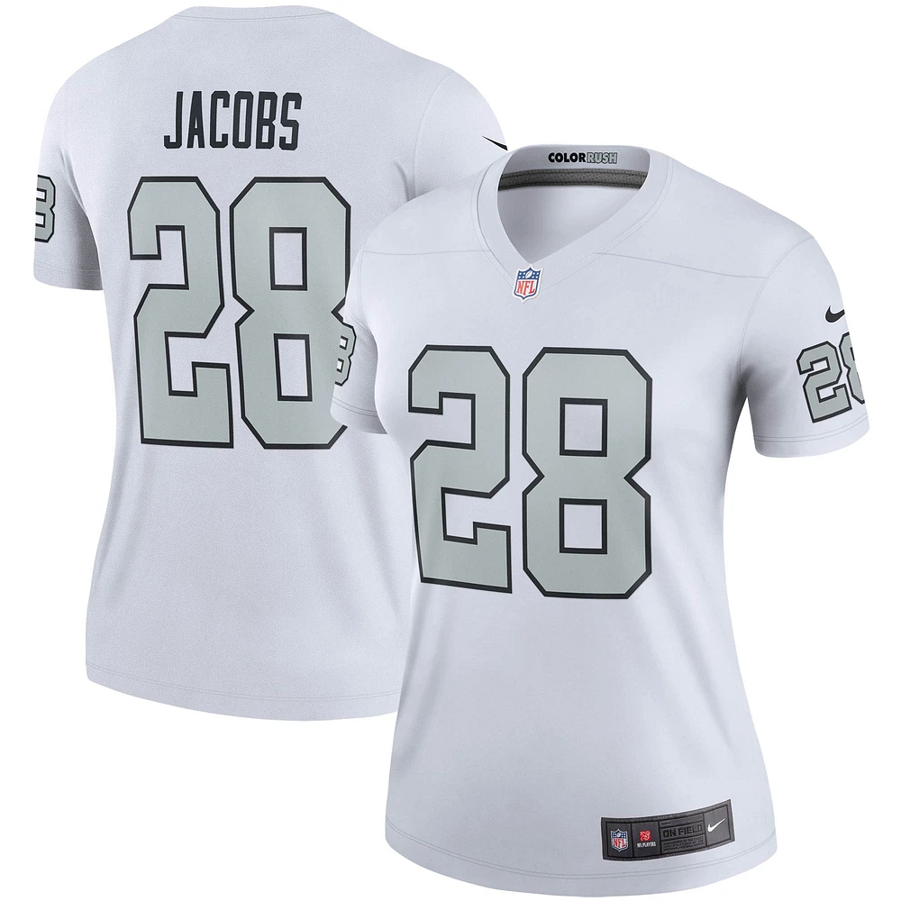 Women's Nike Josh Jacobs White Las Vegas Raiders Color Rush Legend Performance Jersey