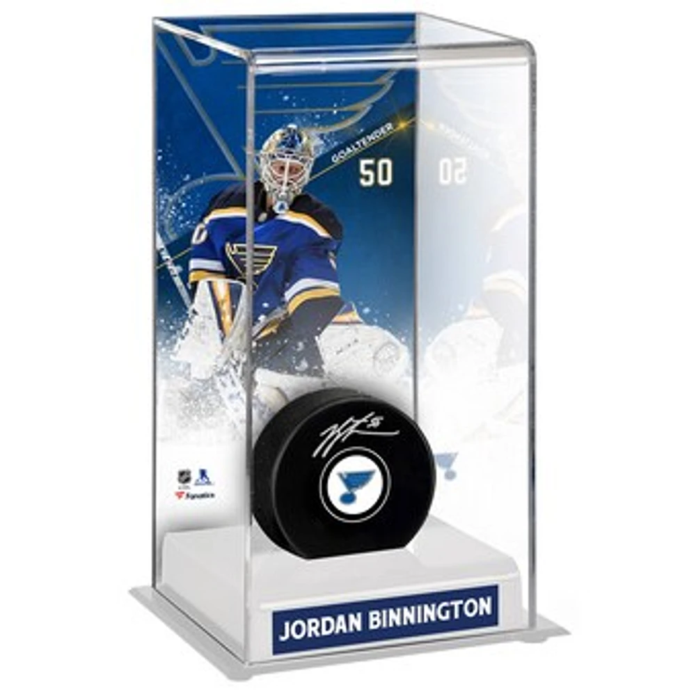Jordan Binnington St. Louis Blues Deluxe Tall Hockey Puck Case