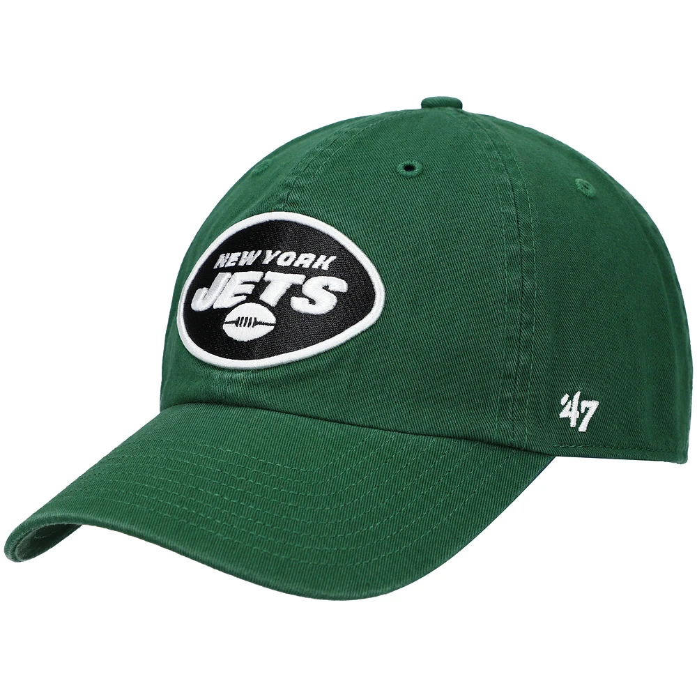 Men's '47 Green New York Jets Primary Clean Up Adjustable Hat