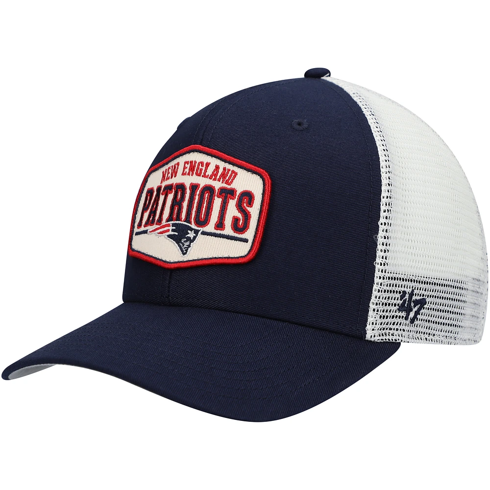 Men's '47 Navy New England Patriots Shumay MVP Snapback Hat