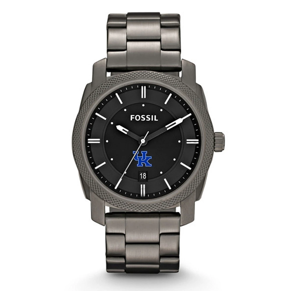 Fossil Kentucky Wildcats Machine Smoke Stainless Steel Watch