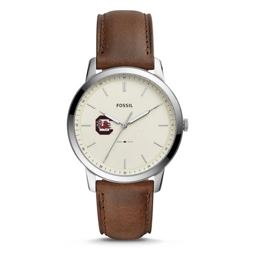 Men's Fossil South Carolina Gamecocks The Minimalist Leather Watch