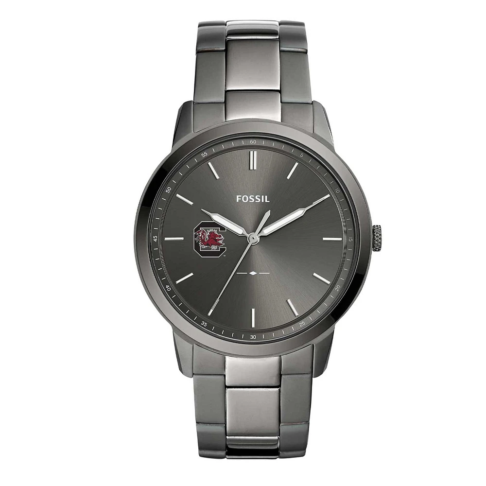 Men's Fossil South Carolina Gamecocks The Minimalist Three-Hand Smoke Watch