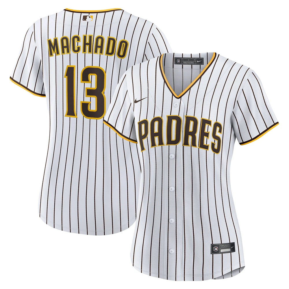 Women's Nike Manny Machado White/Brown San Diego Padres Home Replica Player Jersey