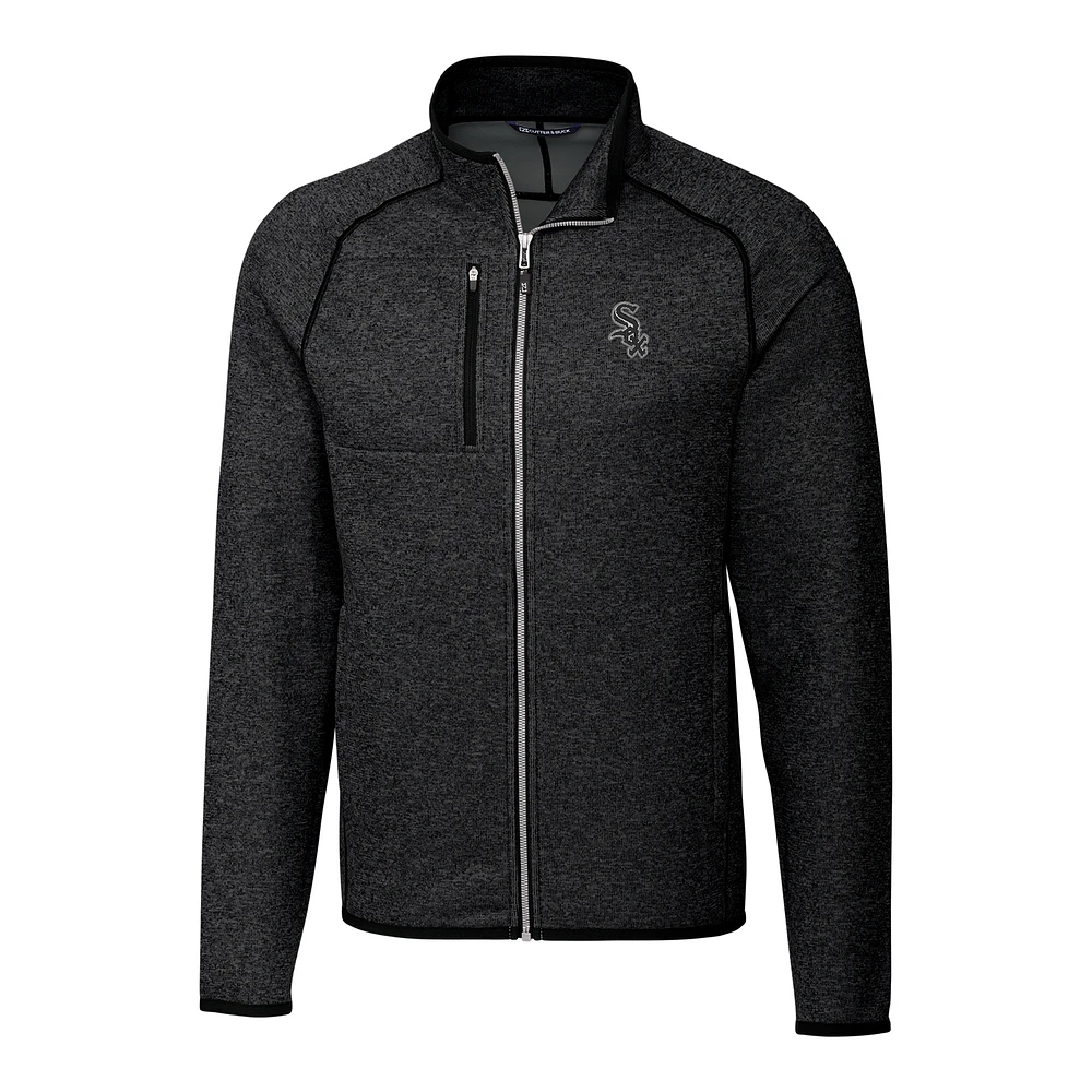 Men's Cutter & Buck Gray Chicago White Sox Big Tall Mainsail Full-Zip Jacket