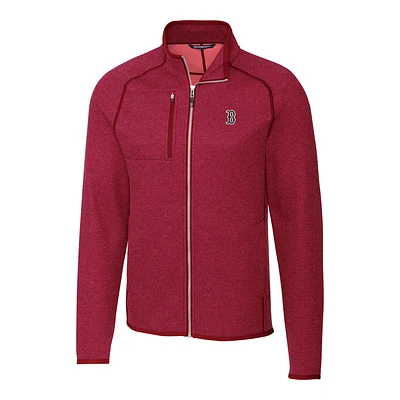 Men's Cutter & Buck Red Boston Red Sox Mainsail Full-Zip Jacket