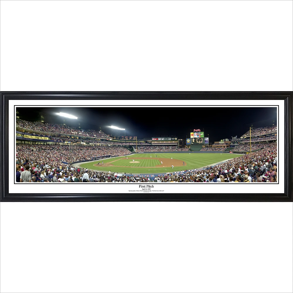Atlanta Braves 39'' x 13.5'' First Pitch Standard Framed Panorama