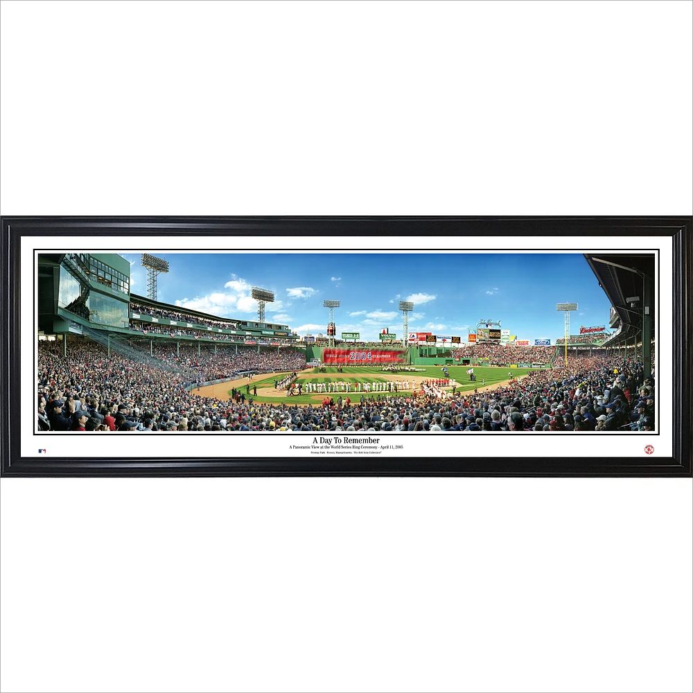 Boston Red Sox 39'' x 13.5'' A Day To Remember Standard Framed Panorama