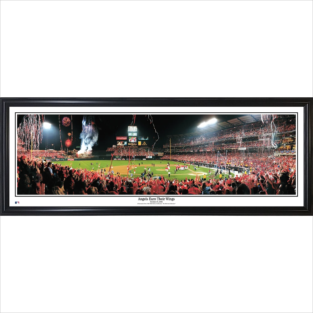 Los Angeles Angels 39'' x 13.5'' Angels Earn Their Wings Standard Framed Panorama